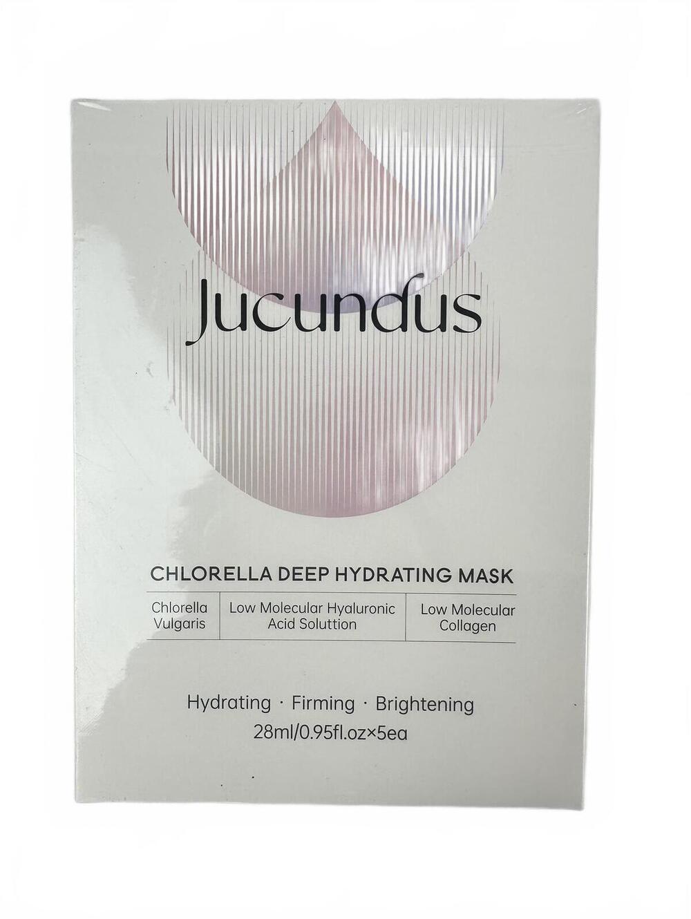 2/$40 Jucundus K-Beauty Chlorella Hydrating Mask 5 Pack Hyaluronic Acid Collagen